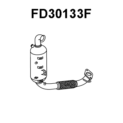 Soot/Particulate Filter, exhaust system (FD30133F)