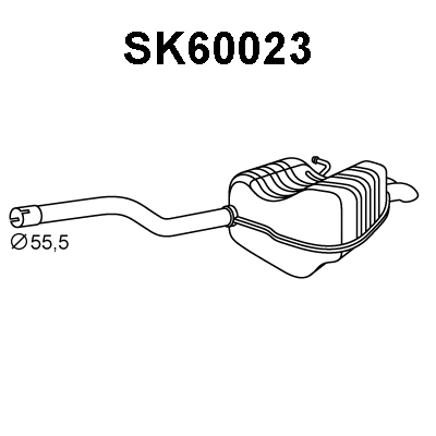 Rear Muffler (SK60023)