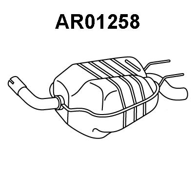 Rear Muffler (AR01258)