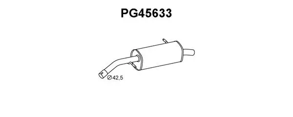 Rear Muffler (PG45633)