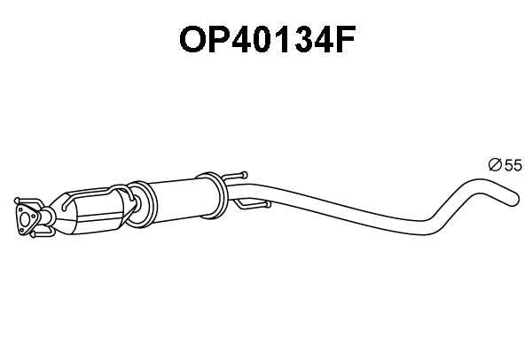 Soot/Particulate Filter, exhaust system (OP40134F)