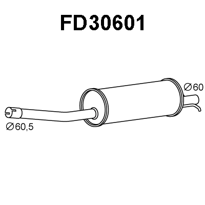 Rear Muffler (FD30601)