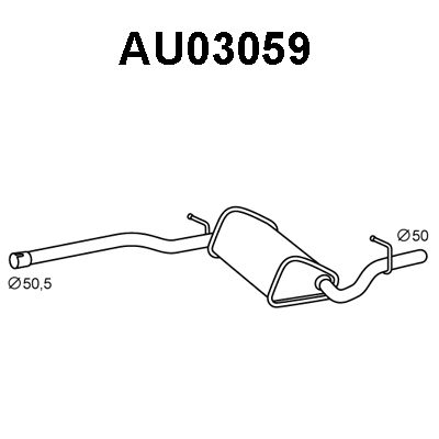 Front Muffler (AU03059)