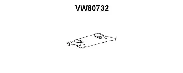 Rear Muffler (VW80732)