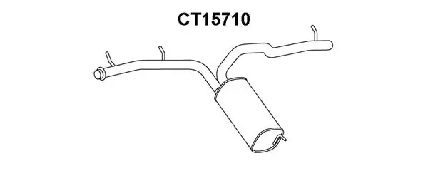 Rear Muffler (CT15710)