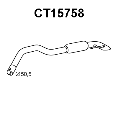 Rear Muffler (CT15758)