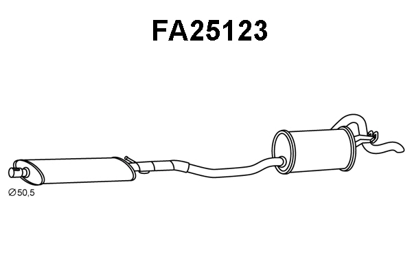 Rear Muffler (FA25123)