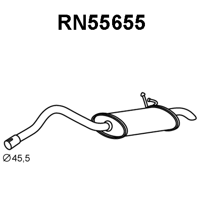 Rear Muffler (RN55655)