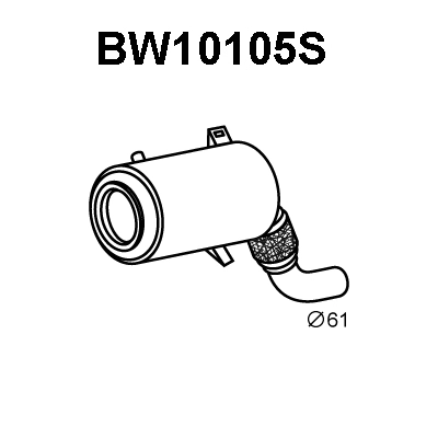 Soot/Particulate Filter, exhaust system (BW10105S)