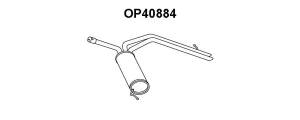 Rear Muffler (OP40884)
