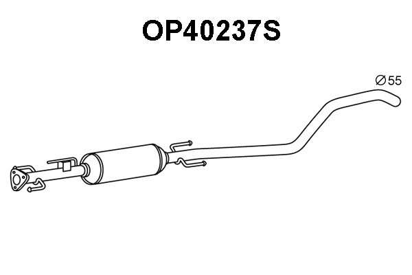Soot/Particulate Filter, exhaust system (OP40237S)