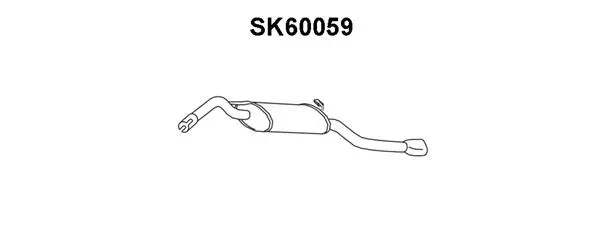 Rear Muffler (SK60059)
