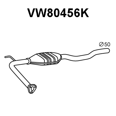 Catalytic Converter (VW80456K)