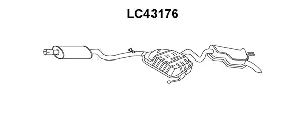 Rear Muffler (LC43176)