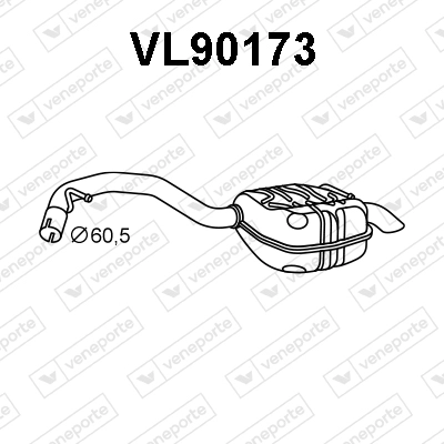 Rear Muffler (VL90173)