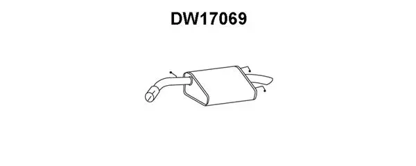 Rear Muffler (DW17069)