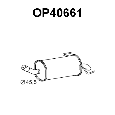 Rear Muffler (OP40661)