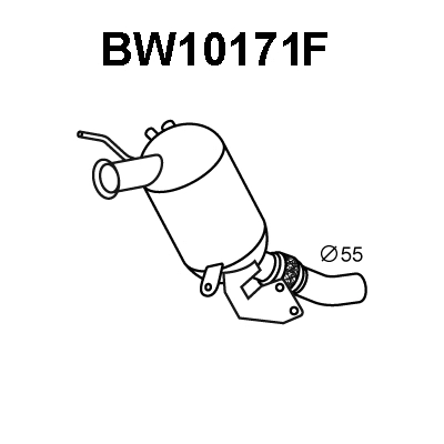 Soot/Particulate Filter, exhaust system (BW10171F)
