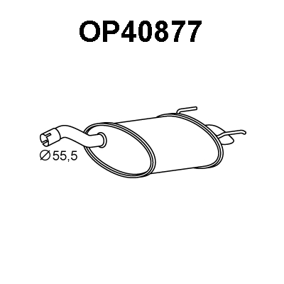 Rear Muffler (OP40877)