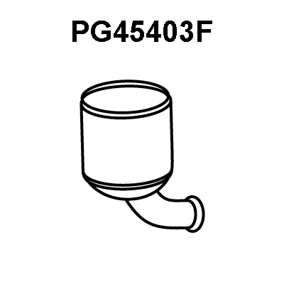 Soot/Particulate Filter, exhaust system (PG45403F)