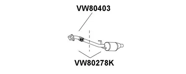 Catalytic Converter (VW80278K)
