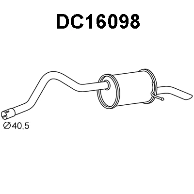 Rear Muffler (DC16098)