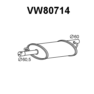 Front Muffler (VW80714)