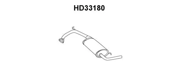 Rear Muffler (HD33180)
