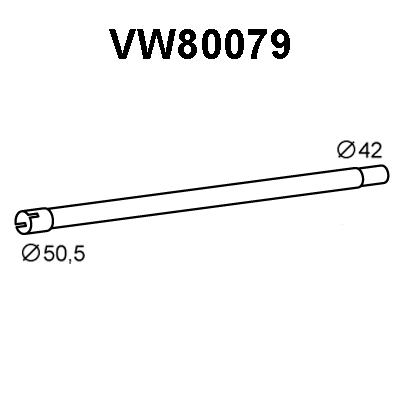 Exhaust Pipe (VW80079)