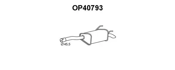 Rear Muffler (OP40793)