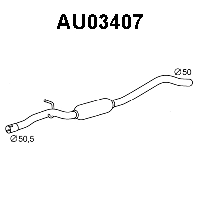 Centre Muffler (AU03407)