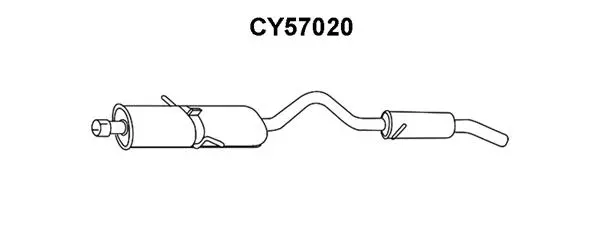 Rear Muffler (CY57020)