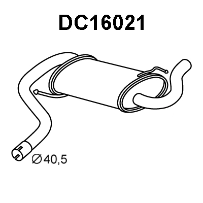 Rear Muffler (DC16021)