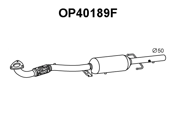 Soot/Particulate Filter, exhaust system (OP40189F)