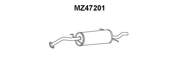 Rear Muffler (MZ47201)