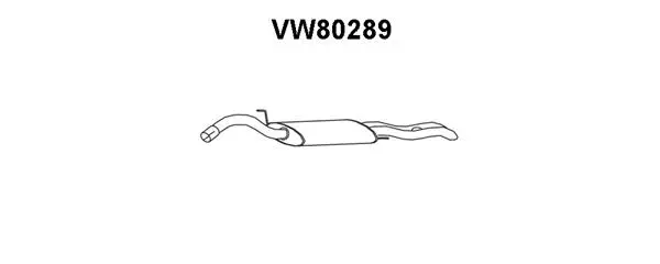Rear Muffler (VW80289)