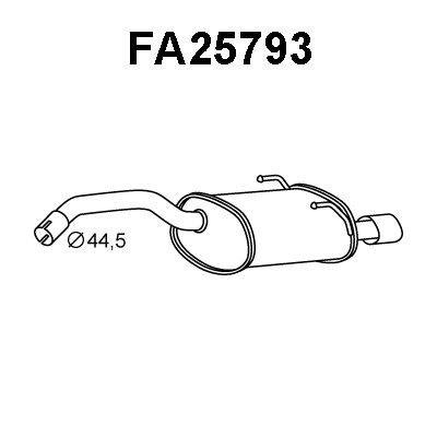 Rear Muffler (FA25793)