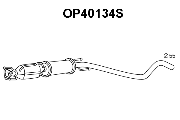 Soot/Particulate Filter, exhaust system (OP40134S)