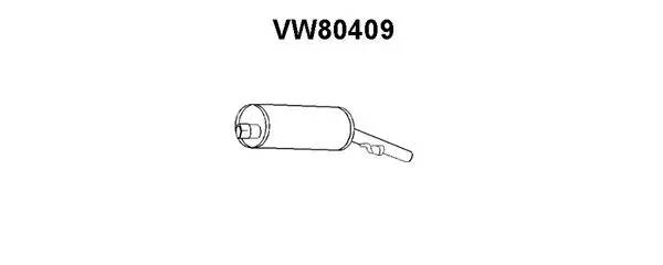 Rear Muffler (VW80409)