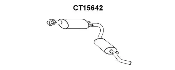 Rear Muffler (CT15642)
