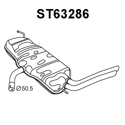Rear Muffler (ST63286)