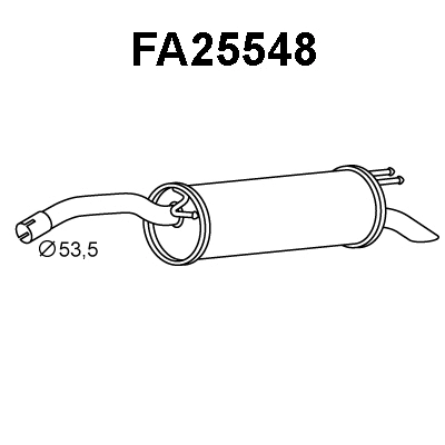 Rear Muffler (FA25548)