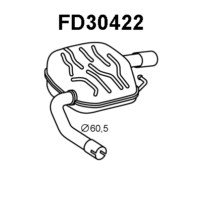 Rear Muffler (FD30422)