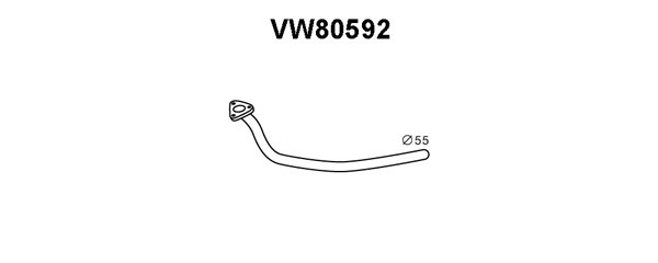 Exhaust Pipe (VW80592)