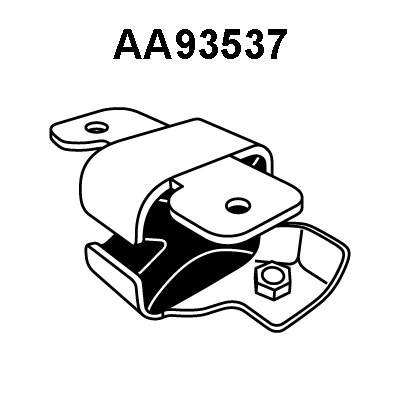 Rubber Buffer, muffler (AA93537)