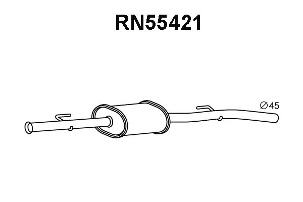 Front Muffler (RN55421)