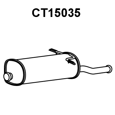 Rear Muffler (CT15035)