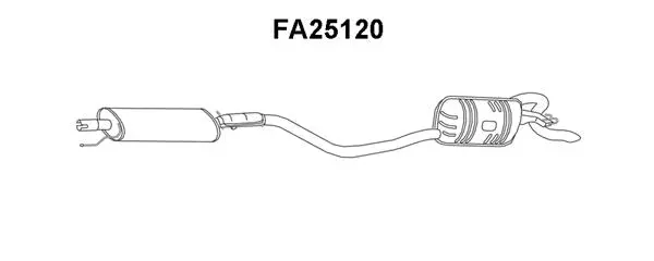 Rear Muffler (FA25120)