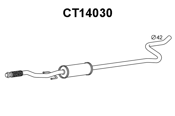 Front Muffler (CT14030)