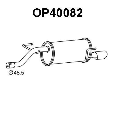 Rear Muffler (OP40082)